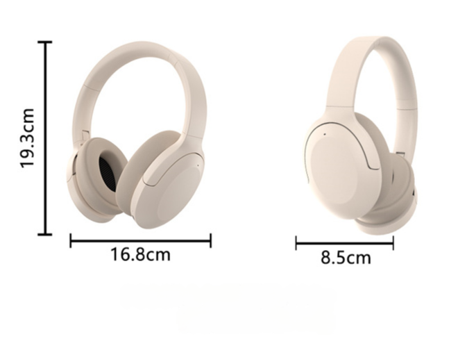 NNEDSZ Blue P3965 Foldable Bluetooth 5.3 ANC Wireless Over-Ear Headphones with Noise Cancellation