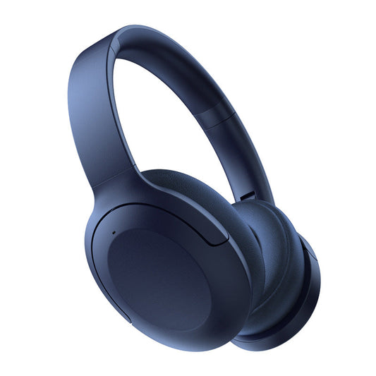 NNEDSZ Blue P3965 Foldable Bluetooth 5.3 ANC Wireless Over-Ear Headphones with Noise Cancellation