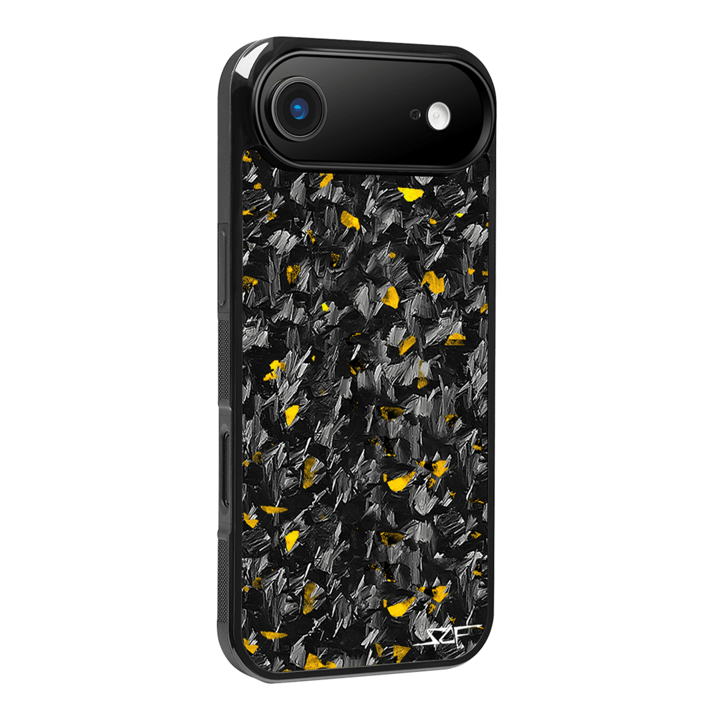 iPhone | Gold Flake Real Forged Carbon Fiber Phone Case | CLASSIC Series